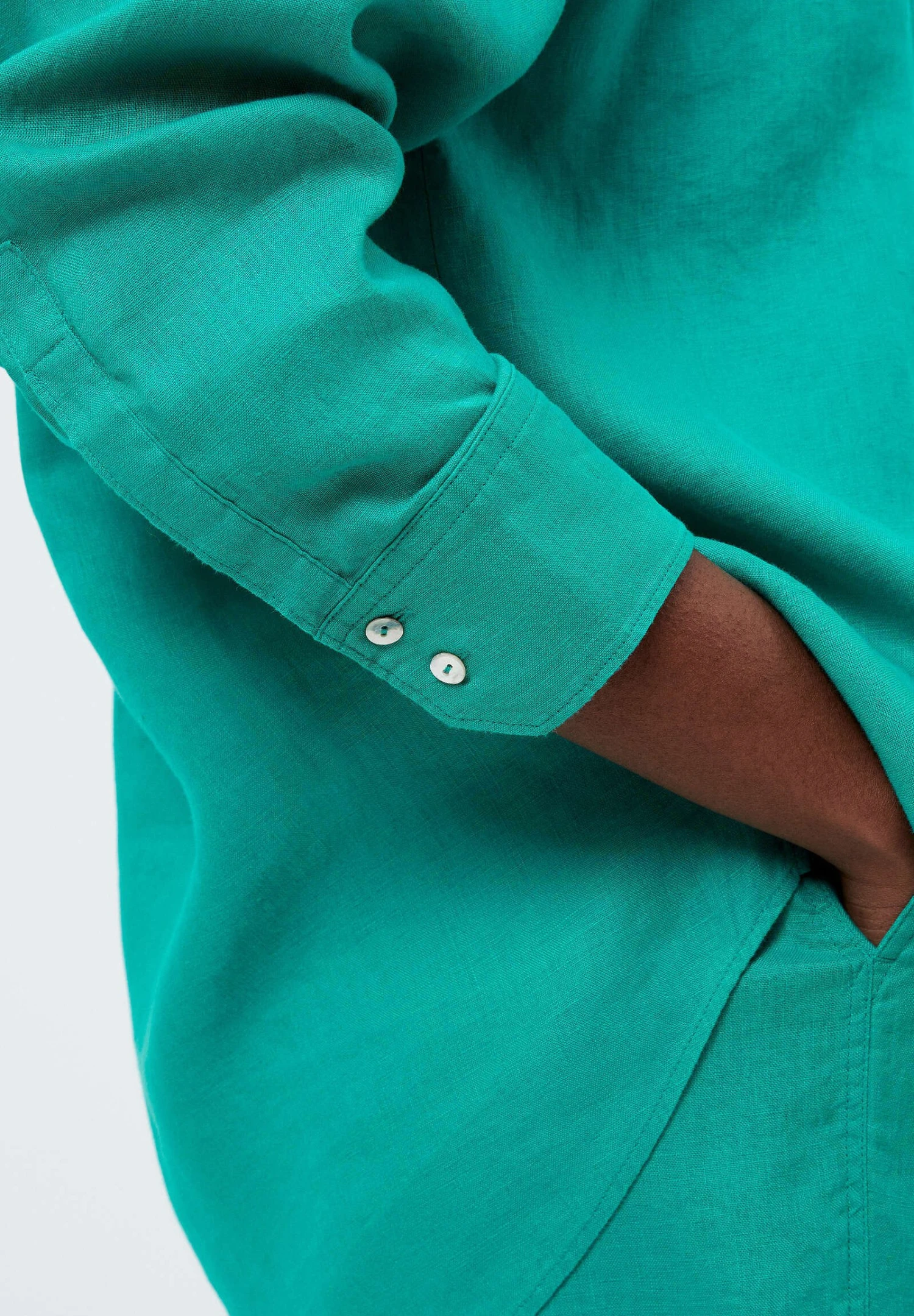 Oysho GinghamLong-SleevedCamiciaMottled Turquoise Donna Camicie E Bluse OY121E06K-L11 7 Oysho GinghamLong-SleevedCamiciaMottled Turquoise Donna Camicie E Bluse OY121E06K-L11 - immagine 5