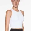 Oysho Compressive Tank- Top - White