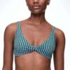 Oysho Gingham Halterneck - Bikini Pezzo Sopra - Blue -Oysho Negozio 04fd1c17691f4828b821f2a311b79fdd