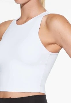 Oysho Compressive Tank- Top - White -Oysho Negozio 156e38a0997c455f82a742f89aa8e55a