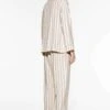 Oysho Striped Long-Sleeved Maglia Del PigiamaBeige Donna Intimo Notte E Loungewear OY181Q12R-B11 -Oysho Negozio 187caa8b2f89445ca750d654895e8421