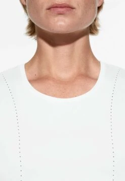 Oysho Cropped Microperforated Technical Sleeveless TopWhite Donna T-shirt E Top OY141D097-A11 -Oysho Negozio 24a1fc917a4e48699c462397747a5881