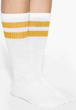 Oysho Stripe Sports ClassicCalzeMottled Yellow Donna Calze OY181F0RG-E11