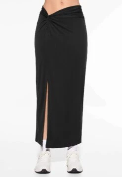 Oysho Modal Knot Midi - Gonna Lunga - Black