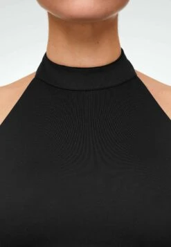Oysho Open Back Comfortlux Halter - Top - Black -Oysho Negozio 34b60fefe0374f7991b6025593802a93