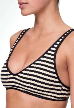 Oysho Textured Stripe Halter Bikini Pezzo SopraBlack Donna Moda Mare OY181J0CF-Q11 -Oysho Negozio 3975ab7361b74dbda942595c9ff7001e