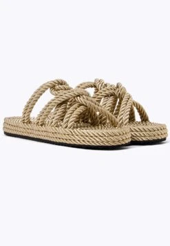 Oysho Rope - Ciabattine - Gold Coloured -Oysho Negozio 3c12060741a446bf97ef63f24b5600ae
