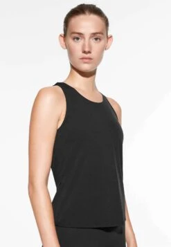 Oysho Cross Back TopBlack Donna T-shirt E Top OY141D09E-Q11