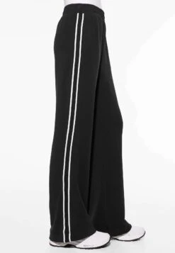 Oysho StripeFlare- Pantaloni Sportivi - Black -Oysho Negozio 41c517107e0c457fb60395880baf9126