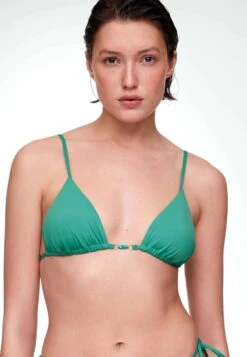 Oysho Beaded TriangleBikini Pezzo SopraGreen Donna Moda Mare OY181J0BZ-M11