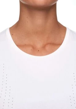 Oysho Microperforated Technical SleevelessTopWhite Donna T-shirt E Top OY121D072-A11 -Oysho Negozio 4d40e4ab9df140e7a33872442808f632