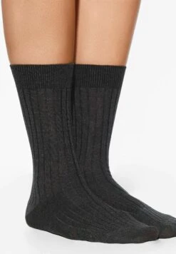 Oysho Silk Classic - Calze - Dark Grey