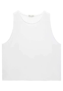 Oysho Microperforated Technical SleevelessTopWhite Donna T-shirt E Top OY121D072-A11 -Oysho Negozio 4fe4a1368e4b404a9bb59befaee125a6