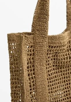 Oysho OPEN-WEAVE SHOPPER - Shopping Bag - Beige -Oysho Negozio 5204d9cc7ebb4d5eb80326f3d80a4857