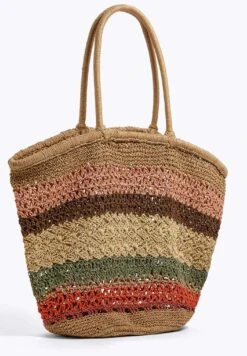 Oysho Open Weave BasketShopping BagMulti Coloured Donna Borse OY151H09X-T11 -Oysho Negozio 5440afe7020e495f9b85fefcbb692bb5