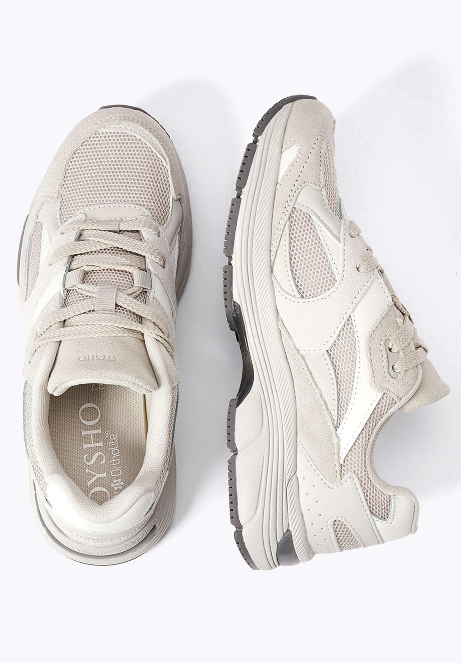Oysho Running - Sneakers Basse - Beige 6 Oysho Running - Sneakers Basse - Beige - immagine 4
