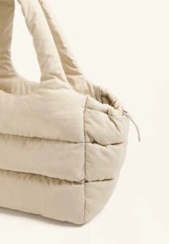 Oysho PADDED SHOPPER - Shopping Bag - Beige -Oysho Negozio 5f25fe152b8d43dcb9b60e0aa60d9cb8