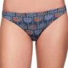 Oysho Palm Tree Medium-Coverage - Bikini Pezzo Sotto - Blue -Oysho Negozio 60709b6c2c2744e880b0e2dfc8e343ac