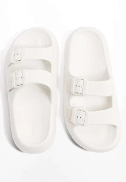 Oysho Buckle Moulded - Ciabatte Da Mare - White -Oysho Negozio 6466ec9de1134eaa889ae919264b06f1