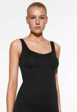 Oysho Perfect-Adapt With CupsTopBlack Donna T-shirt E Top OY141D07D-Q11