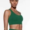 Oysho Medium-Support Sports With CupsBustinoDark Green Donna Intimo OY181A0VV-M11