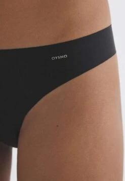 Oysho 3 Laser Cut Microfibre- Perizoma - Black -Oysho Negozio 6b87ea0267b74dcc879af736599c1681