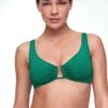 Oysho U-Neck HalterBikini Pezzo SopraNeon Green Donna Moda Mare OY181J0BM-M11