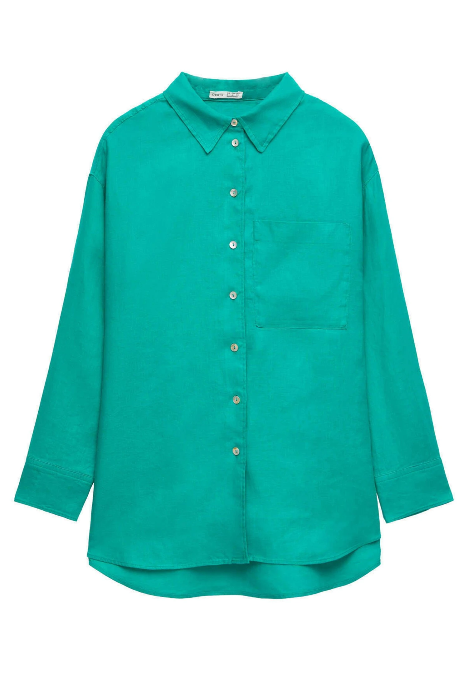 Oysho GinghamLong-SleevedCamiciaMottled Turquoise Donna Camicie E Bluse OY121E06K-L11 9 Oysho GinghamLong-SleevedCamiciaMottled Turquoise Donna Camicie E Bluse OY121E06K-L11 - immagine 7