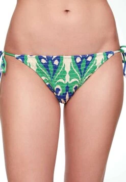 Oysho Medium Coverage With TiesBikini Pezzo SottoGreen Donna Moda Mare OY181I0NG-M11