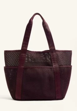 Oysho SHOPPER - Shopping Bag - Dark Red -Oysho Negozio 6f3034e44e544f6cab624500f628f745
