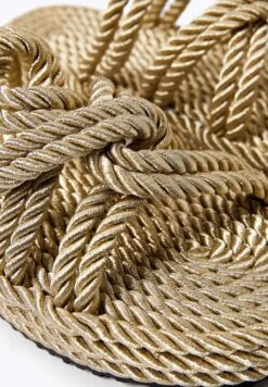 Oysho Rope - Ciabattine - Gold Coloured -Oysho Negozio 750a9d90425f4e4eaddcfb3b96dfa876