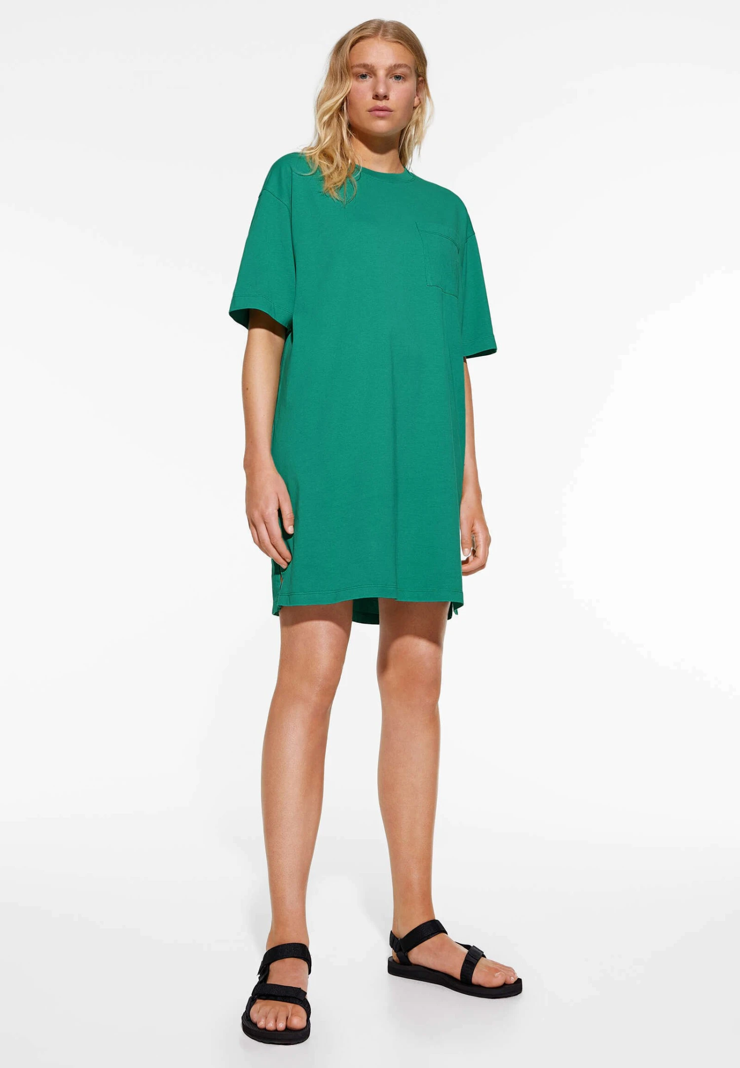 Oysho LongT-Shirt BasicGreen Donna T-shirt E Top OY121D077-M11 4 Oysho LongT-Shirt BasicGreen Donna T-shirt E Top OY121D077-M11 - immagine 2