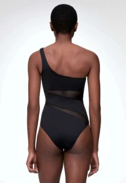 Oysho Sheer Panel AsymmetricCostume Da BagnoBlack Donna Moda Mare OY181G07P-Q11 -Oysho Negozio 8757814c12404cdda4f131924c1146f4