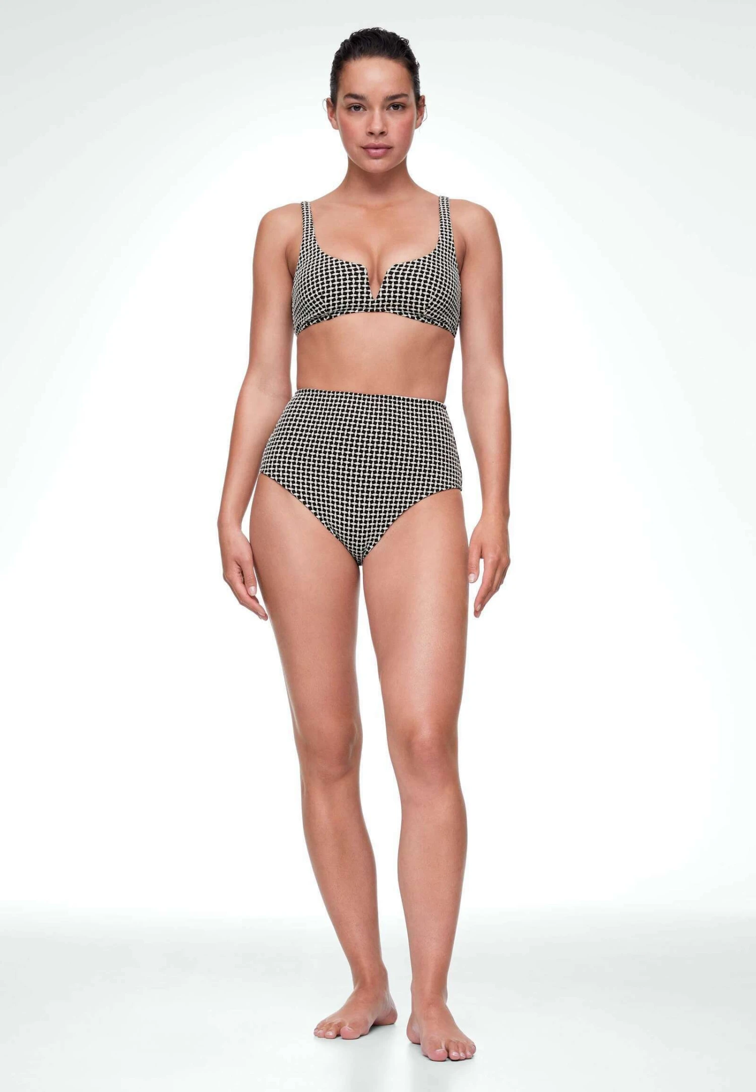 Oysho Ditsy Geometric High WaistedBikini Pezzo SottoBlack Donna Moda Mare OY181I0O0-Q11 3 Oysho Ditsy Geometric High WaistedBikini Pezzo SottoBlack Donna Moda Mare OY181I0O0-Q11