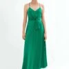 Oysho Strappy Midi - Vestito Estivo - Green