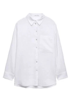 Oysho GinghamLong-Sleeved - Camicia - White -Oysho Negozio 96e2ab1df53a4804a1a5ba1ffe2d5236