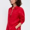 Oysho GinghamLong-Sleeved - Camicia - Red