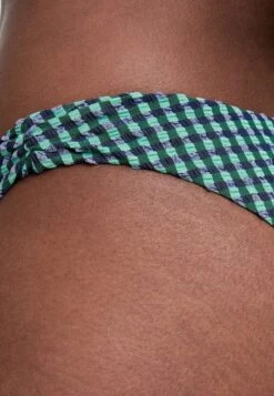 Oysho Gingham U-Cut Mid-Rise - Bikini Pezzo Sotto - Blue -Oysho Negozio 98c599d5a59c4cd49b64e96ca488d178