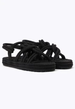 Oysho Rope- Sandali Con Plateau - Black -Oysho Negozio 9cb6a98729984e81b769d83e350b6aa9