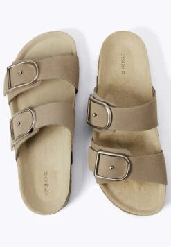 Oysho With Buckles - Ciabattine - Beige -Oysho Negozio 9d0087dbf44d4ca5b6b34b3ee2f1854f