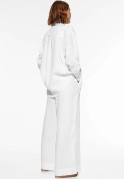 Oysho GinghamLong-Sleeved - Camicia - White -Oysho Negozio a046e3ded6df44a0aa124fea1ef2a240