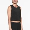Oysho Cropped Microperforated Technical Sleeveless TopBlack Donna T-shirt E Top OY141D097-Q11 -Oysho Negozio a39d9090132d4691a212edb1c6154380