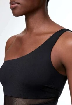 Oysho Sheer Panel AsymmetricCostume Da BagnoBlack Donna Moda Mare OY181G07P-Q11 -Oysho Negozio a645ef1f1299408e9c61c74b2cd031a5