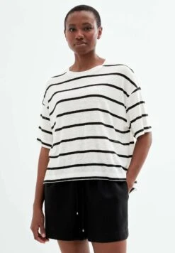 Oysho StripeT-Shirt Con StampaBlack Donna T-shirt E Top OY121D06W-Q11