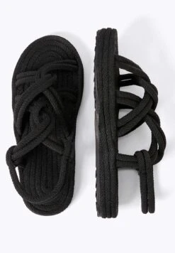 Oysho Rope- Sandali Con Plateau - Black -Oysho Negozio ba0d8e7c475a45e3979f9368e1ac8083