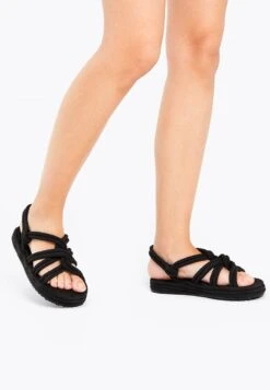 Oysho Rope- Sandali Con Plateau - Black