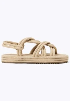 Oysho Rope- Sandali Con Plateau - Beige -Oysho Negozio d246738e0fc141899be4578752a5336e