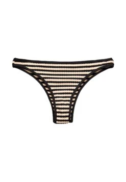 Oysho Textured Stripe Bikini Pezzo SottoBlack Donna Moda Mare OY181I0NZ-Q11 -Oysho Negozio d6fb115863a943079045de82ad626775