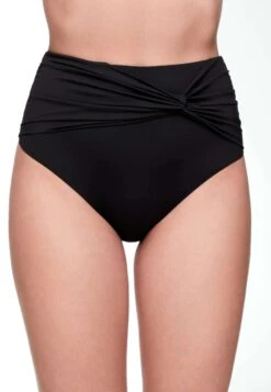 Oysho Full-Coverage Draped - Bikini Pezzo Sotto - Black