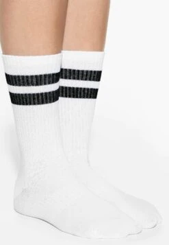 Oysho Stripe Sports ClassicCalzeBlack Donna Calze OY181F0RG-Q11